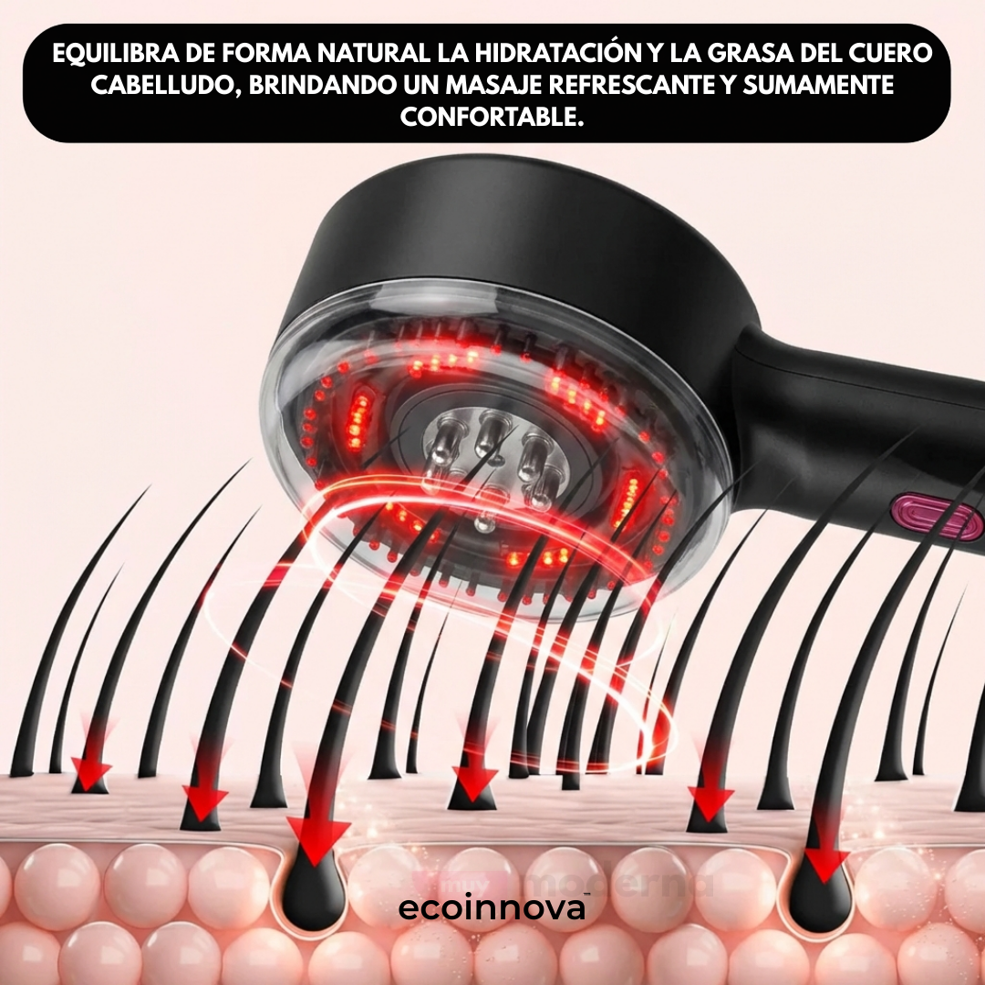 Peine Masajeador con Luz Roja - ecoinnova™