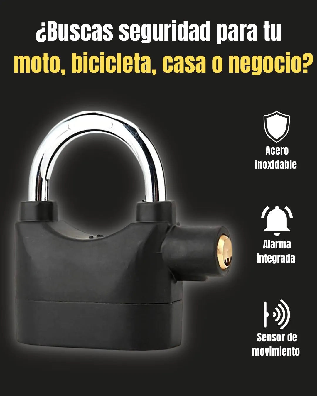Candado con alarma