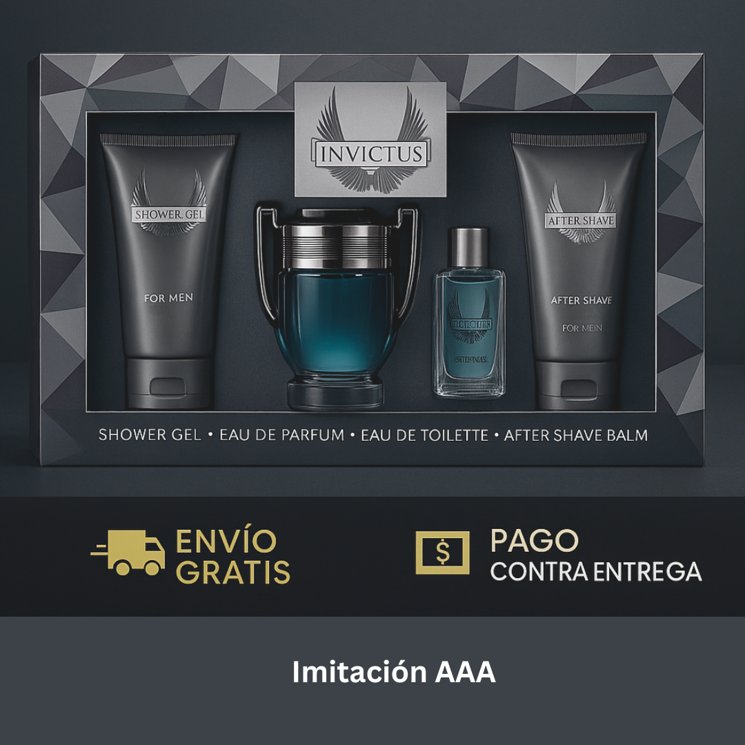 Kit Masculino Invictus 4 en 1 🏆