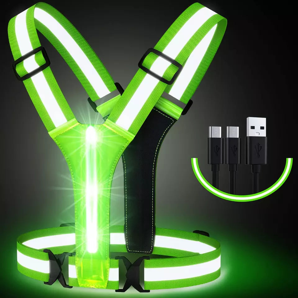 Chaleco relectivo con luz LED