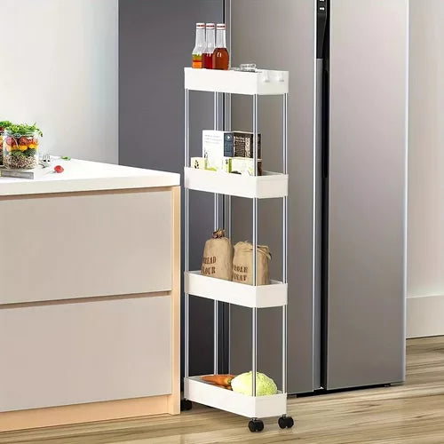 Organizador de 4 niveles con ruedas 360°