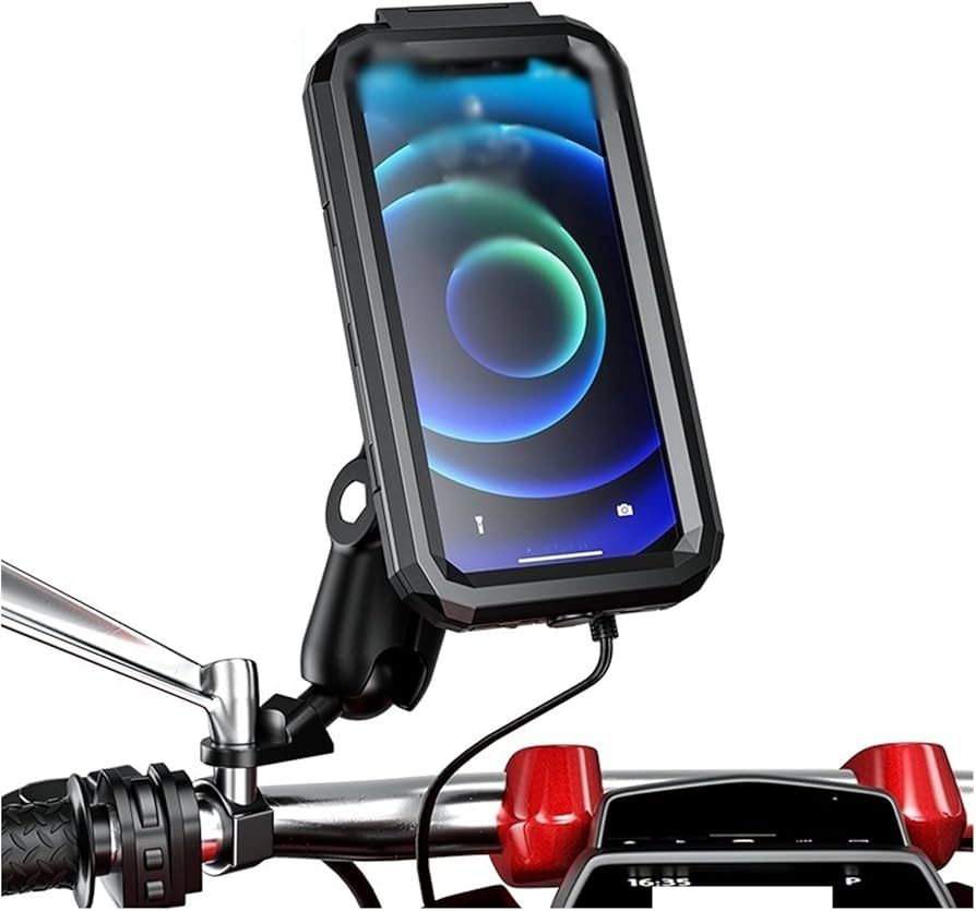 Soporte de celular impermeable para moto