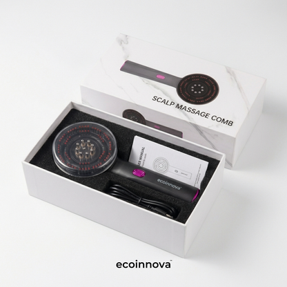 Peine Masajeador con Luz Roja - ecoinnova™