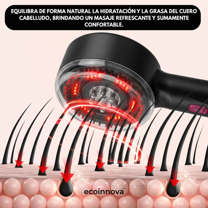 Peine Masajeador con Luz Roja - ecoinnova™