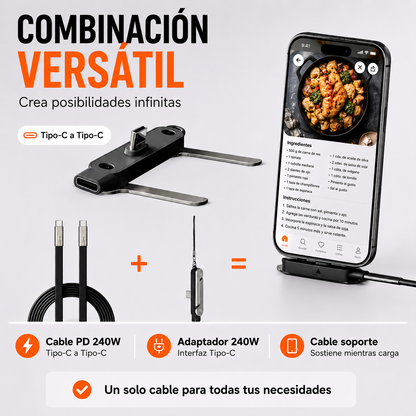 VoltStand® - Cable de carga rápida con Soporte