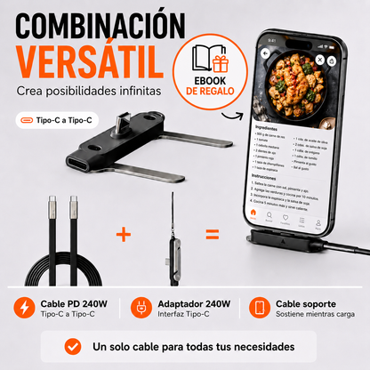 VoltStand® - Cable de carga rápida con Soporte