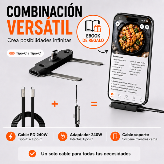 VoltStand® - Cable de carga rápida con Soporte