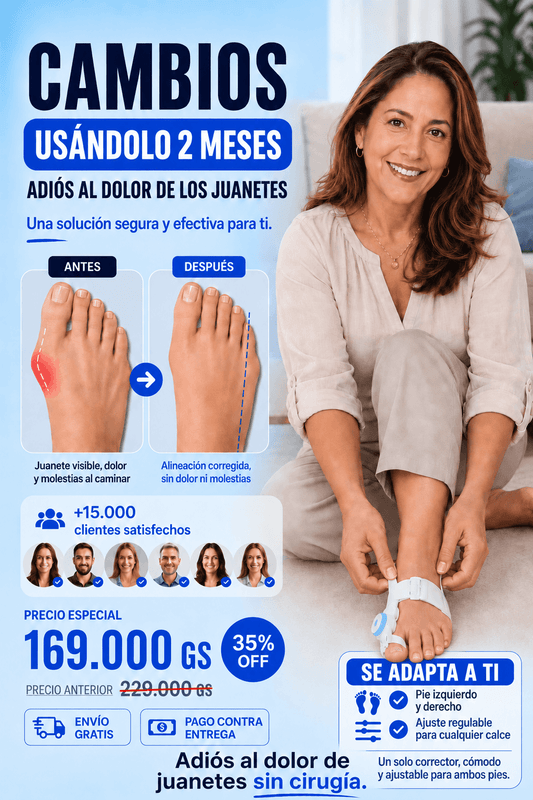 Corrector Ortopédico avanzado de Juanetes