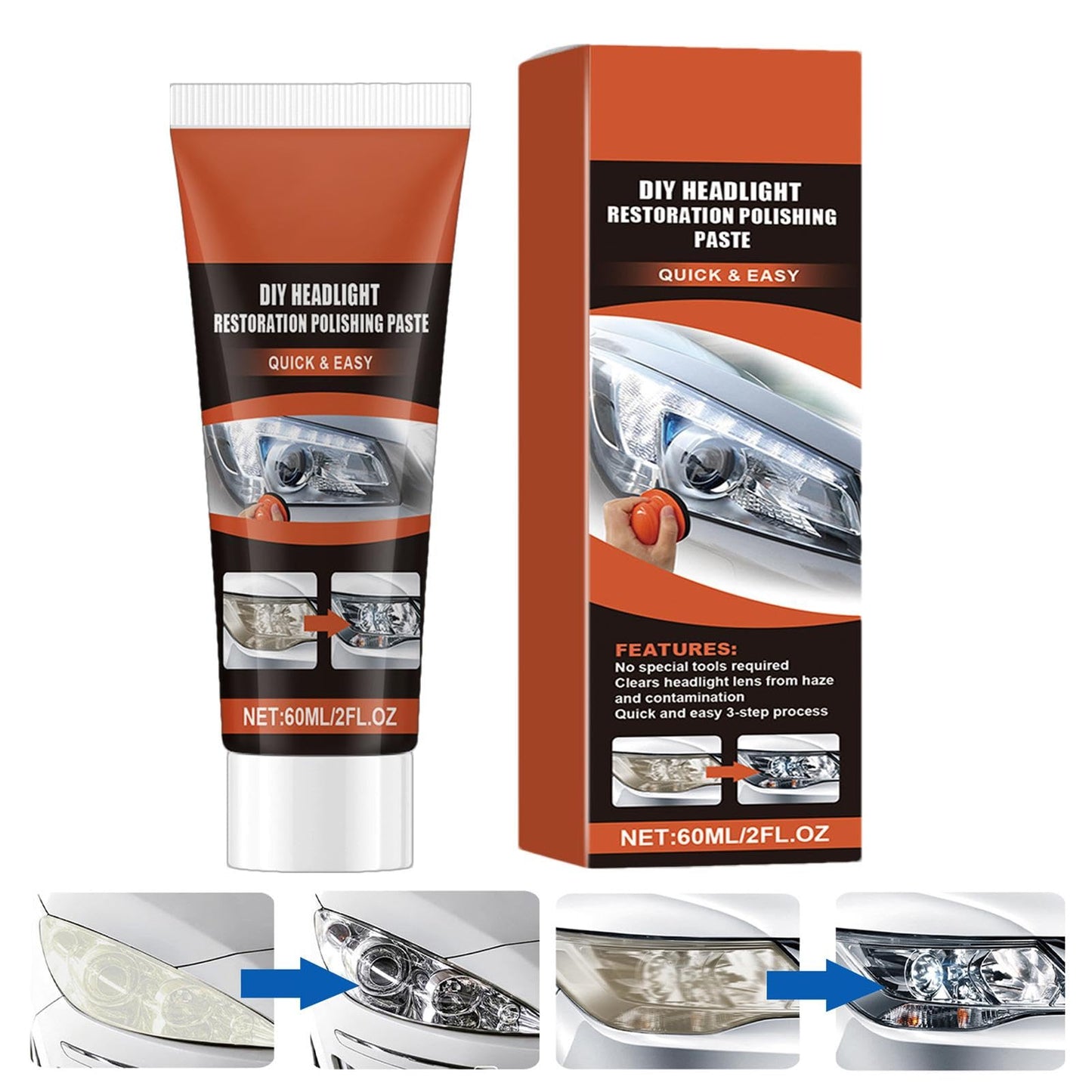 Pasta restauradora de faros