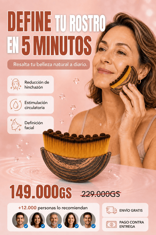 Cepillo Facial de Drenaje Linfático - FlowBrush