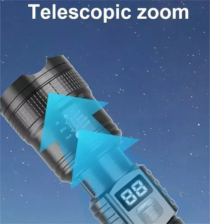 Linterna LED Recargable con Zoom