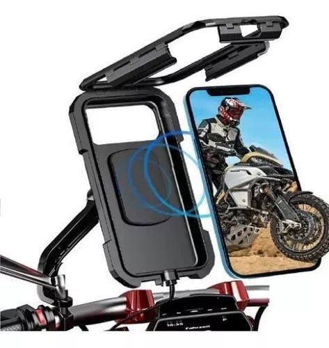 Soporte de celular impermeable para moto
