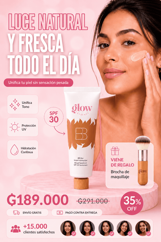 Glow Essence™️- Crema hidratante con color y Protector Solar