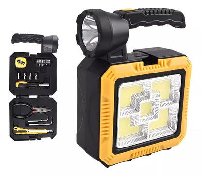 Kit de Herramientas con Linterna y Cargador