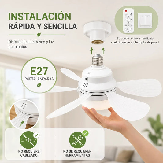 Ventilador de Techo con Luz Led