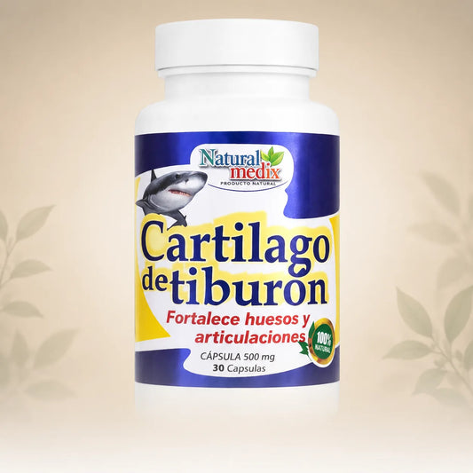 Cartílago de Tiburón Natural 500 mg – 30 Cápsulas