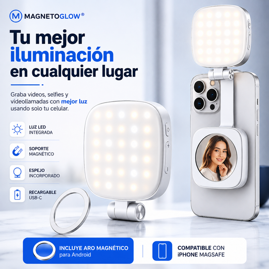 MagnetoGlow® - Soporte Magnético con Luz LED