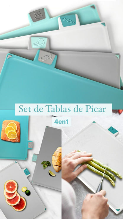 Kit de tablas de picar 4 en 1